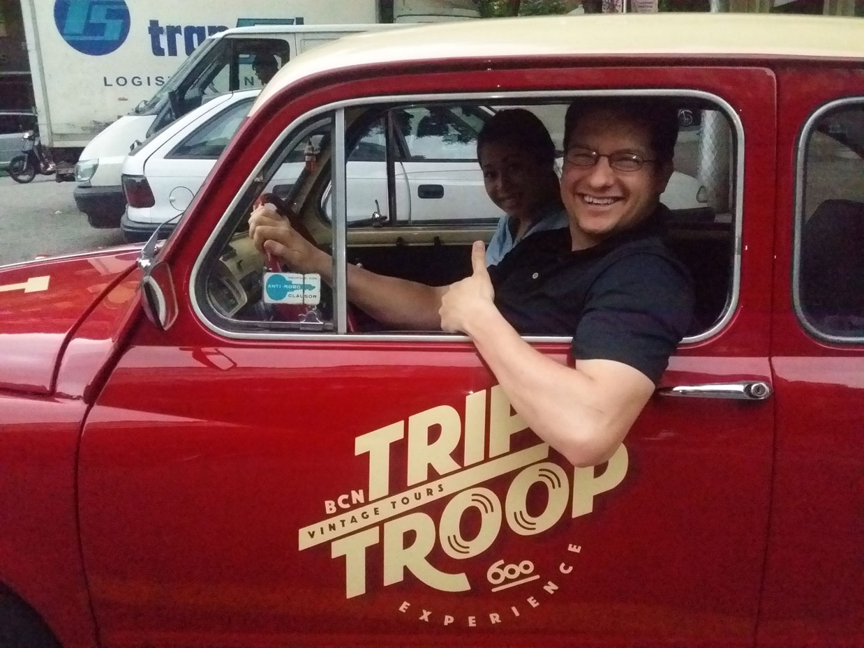 trip troop alquila seat 600 todo el día barcelona
